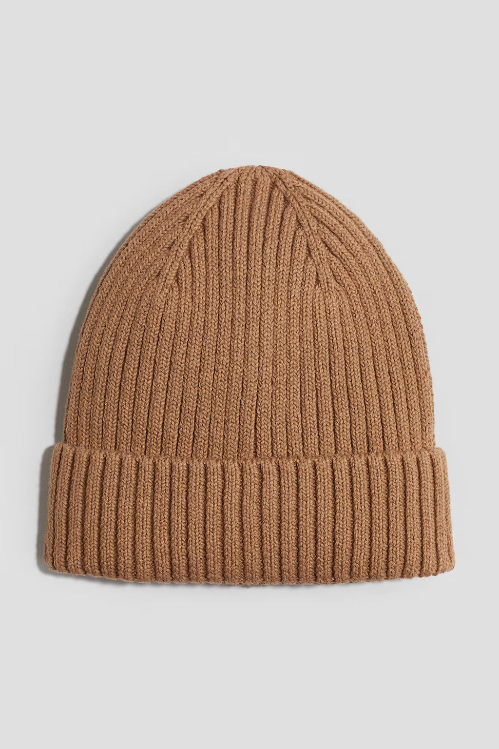 Rib-knit beanie