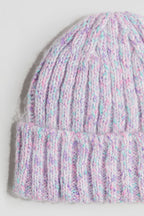 Rib-knit beanie
