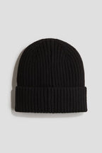Rib-knit beanie