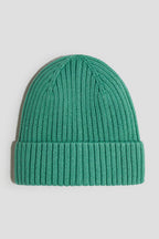 Rib-knit beanie
